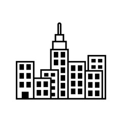Obraz premium City building icon