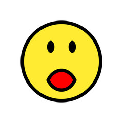 Happy smile emoticon icon