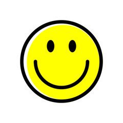 Happy smile emoticon icon