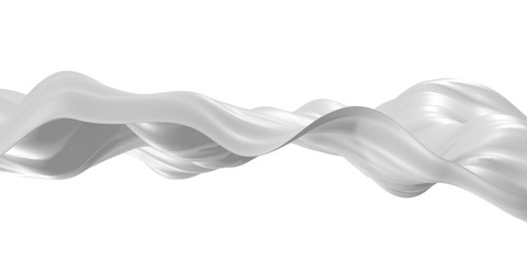 White abstract liquid wavy background