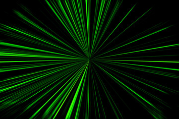 Fototapeta premium abstract speed green line moving radial blur effect