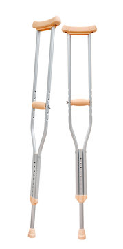 recommend clip art: crutches for walking isolated on white background, clipping path