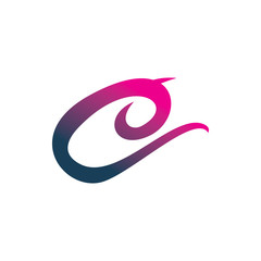 color art letter c logo design