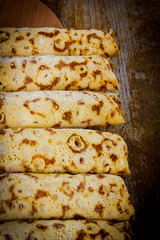 Pancakes with sweet filling