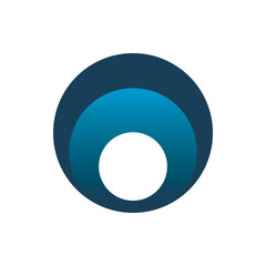 blue circle color shape logo design