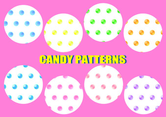 水彩　ドット　パターン　water color circle pattern 