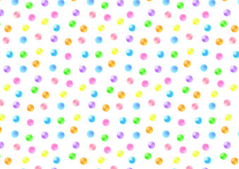 水彩　ドット　パターン　water color circle pattern 
