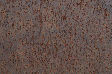 brown rust on the metal surface texture background