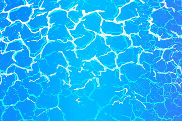 abstract water reflaction effect blue background