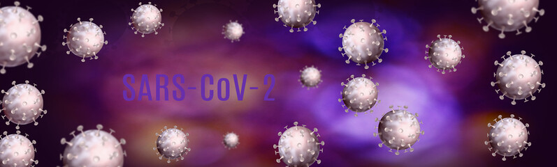 Stylized 3D image of a virus. 3d illustration