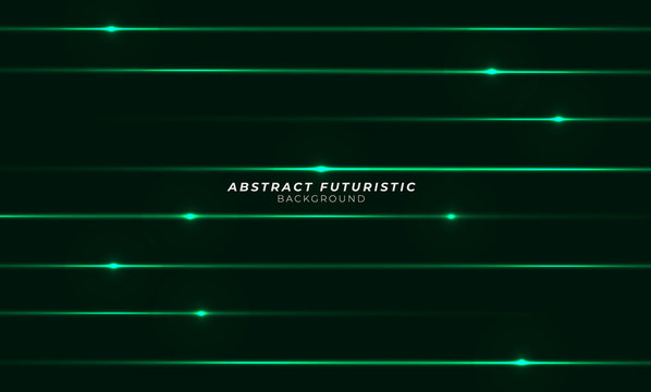 Abstract green laser beams. Isolated on transparent black background. Abstract futuristic art wallpaper. Vector illustration.