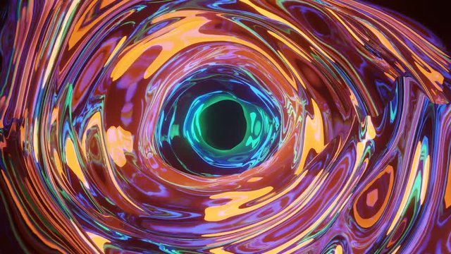 An endless and seamless loop of a liquid tunnel motion. - 60fps
