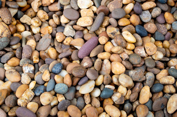 gravel  pebble stone on the floor