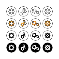 Set of setting Icons. ting vector icon. Cog tings Icon Symbol. Gear