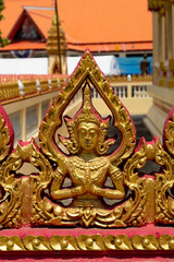 golden angle wallpaper for background background design.Thai antique art