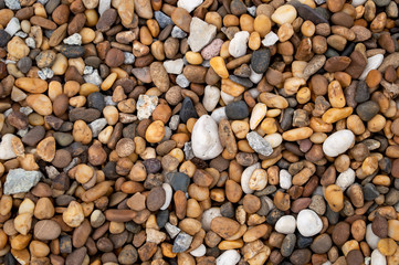 top view brown gravel background