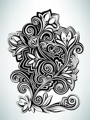 Floral decorative pattern