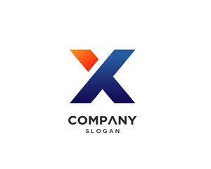Modern Creative Letter X Logo Design Template