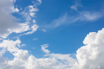 Naklejka na ściany i meble landscape blue sky and cloud background