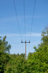 Overhead power lines