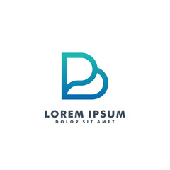 Letter B logo design template vector illustration