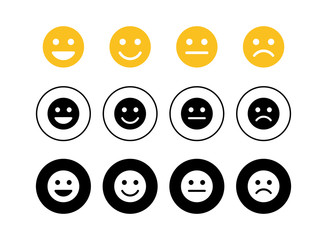 Set of Smile icons. Smile vector icon. Emoticon Icon vector. Emoji