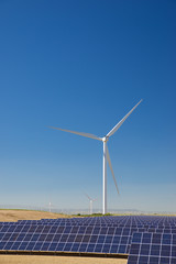 Photovoltaic panels view