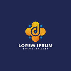 Letter D logo design vector illustration