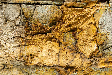 crack brown concrete wall background