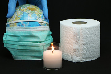 Close-up - People in all countries are fighting the virus.