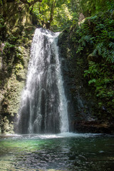 Obraz premium walk and discover the prego salto waterfall on the island of sao miguel, azores