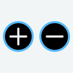 Obraz premium plus minus icon