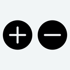 Obraz premium plus minus icon