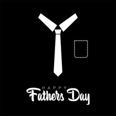 Happy Fathers Day greeting card background vector illustration