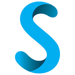 modern full color letter s logo design