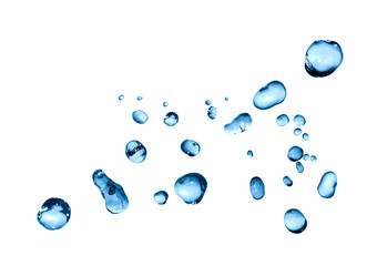 Water Drops On White