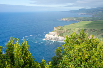 Walk on the Azores archipelago. Discovery of the island of Sao Miguel, Azores.