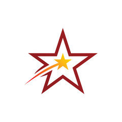 motion move star line color logo design