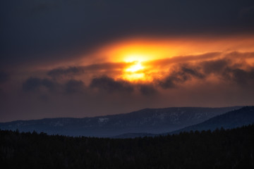 Great Smoky Mountains National Park Scenic Sunset Landscape vacation getaway destination