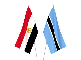 Egypt and Botswana flags