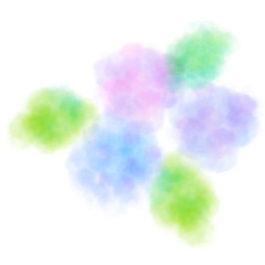 水彩風の紫陽花イメージアイコン