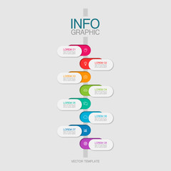 Vector iInfographic template for business, presentations, web design.