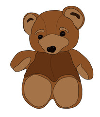 Child's stuffed toy teddy bear (tan / brown)