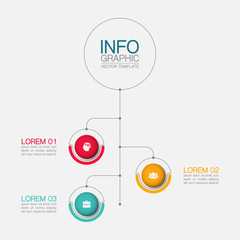 Vector iInfographic template for business, presentations, web design.