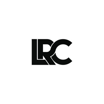 lrc letter original monogram logo design