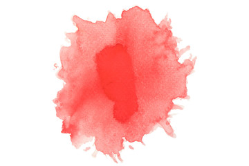 red watercolor paint
