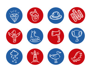 bundle of canadian set icons
