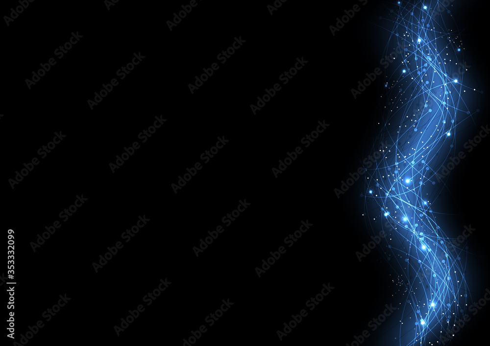 Poster vector background abstract technology communication data science