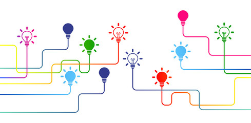 lampadina, idea, colori, creatività, idee   © xyz+