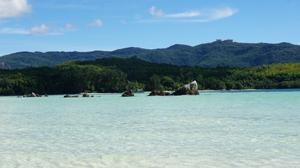 tropical seychelles island